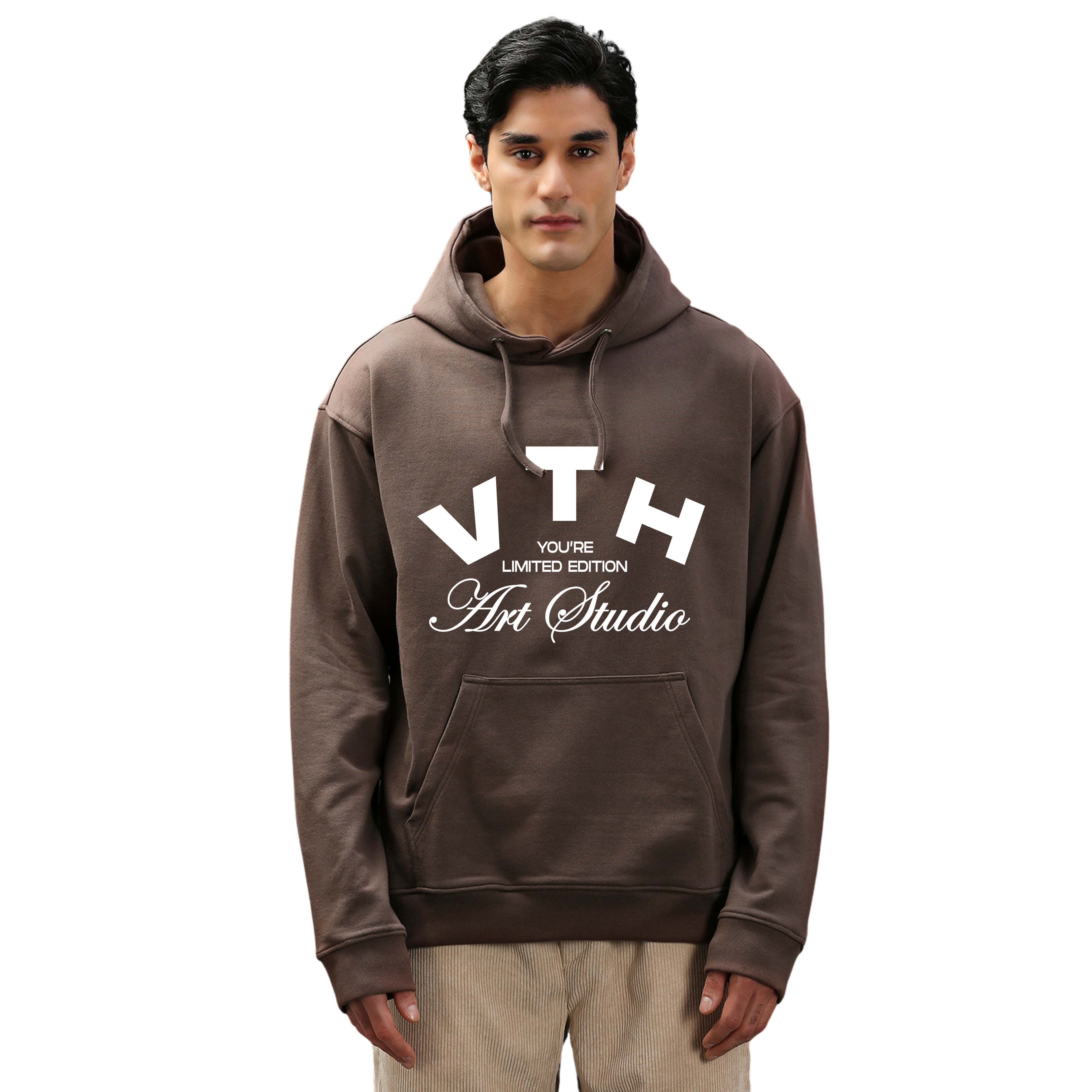 V.T.H Studio Hoodie in Mud Brown