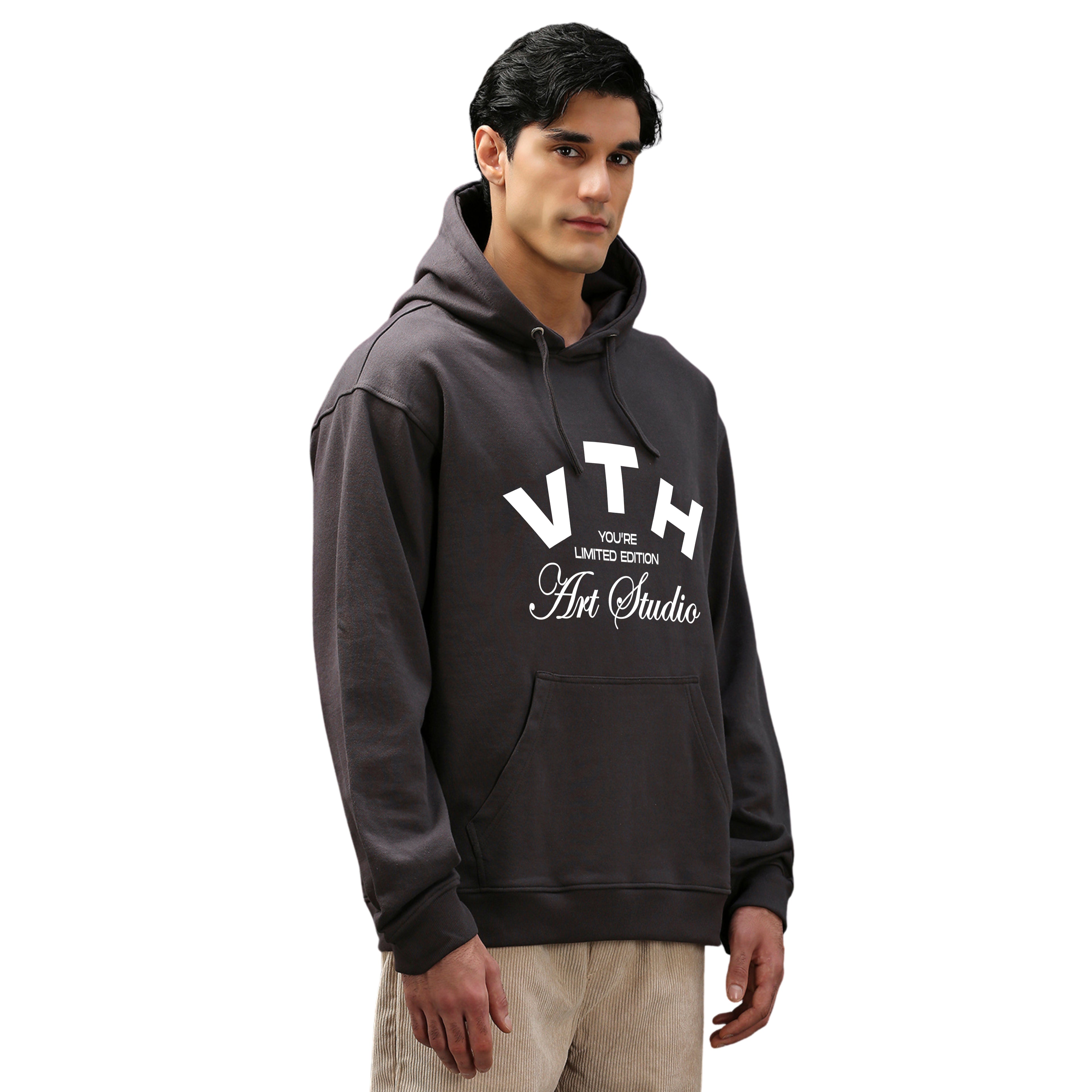 V.T.H Studio Hoodie in Charcoal