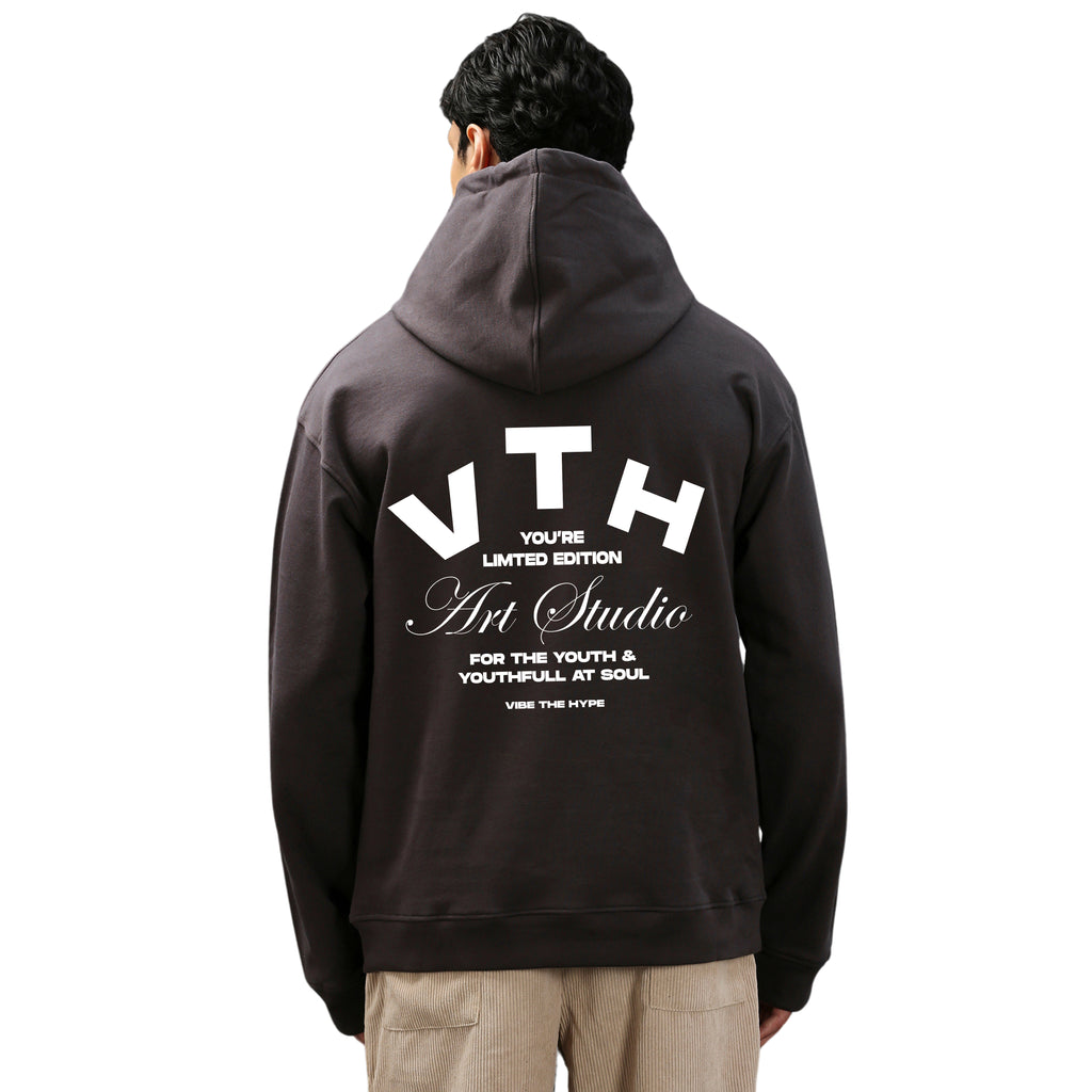 V.T.H Studio Hoodie in Charcoal