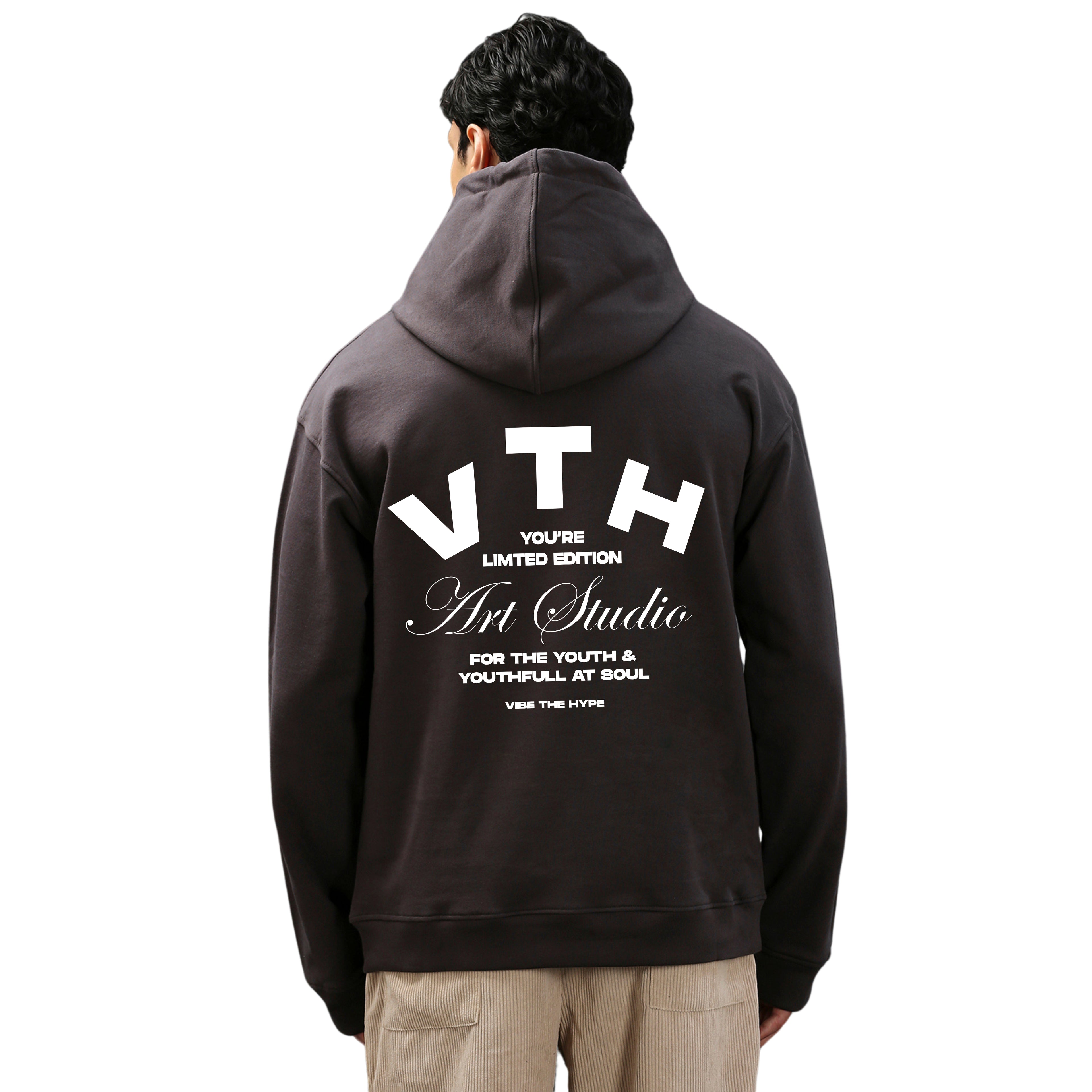 V.T.H Studio Hoodie in Charcoal