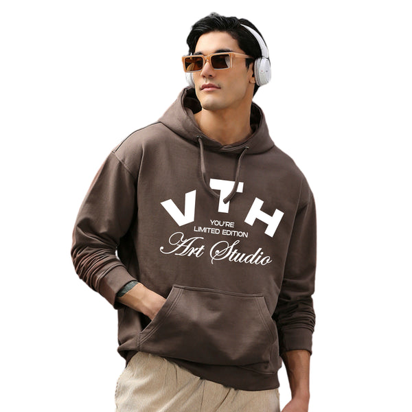 V.T.H Studio Hoodie in Mud Brown