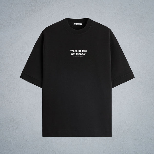 DOLLAR OVERSIZED T-SHIRT IN BLACK (UNISEX)