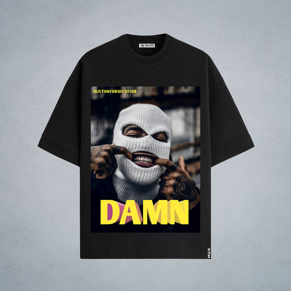 DAMN OVERSIZED T-SHIRT IN BLACK (UNISEX)