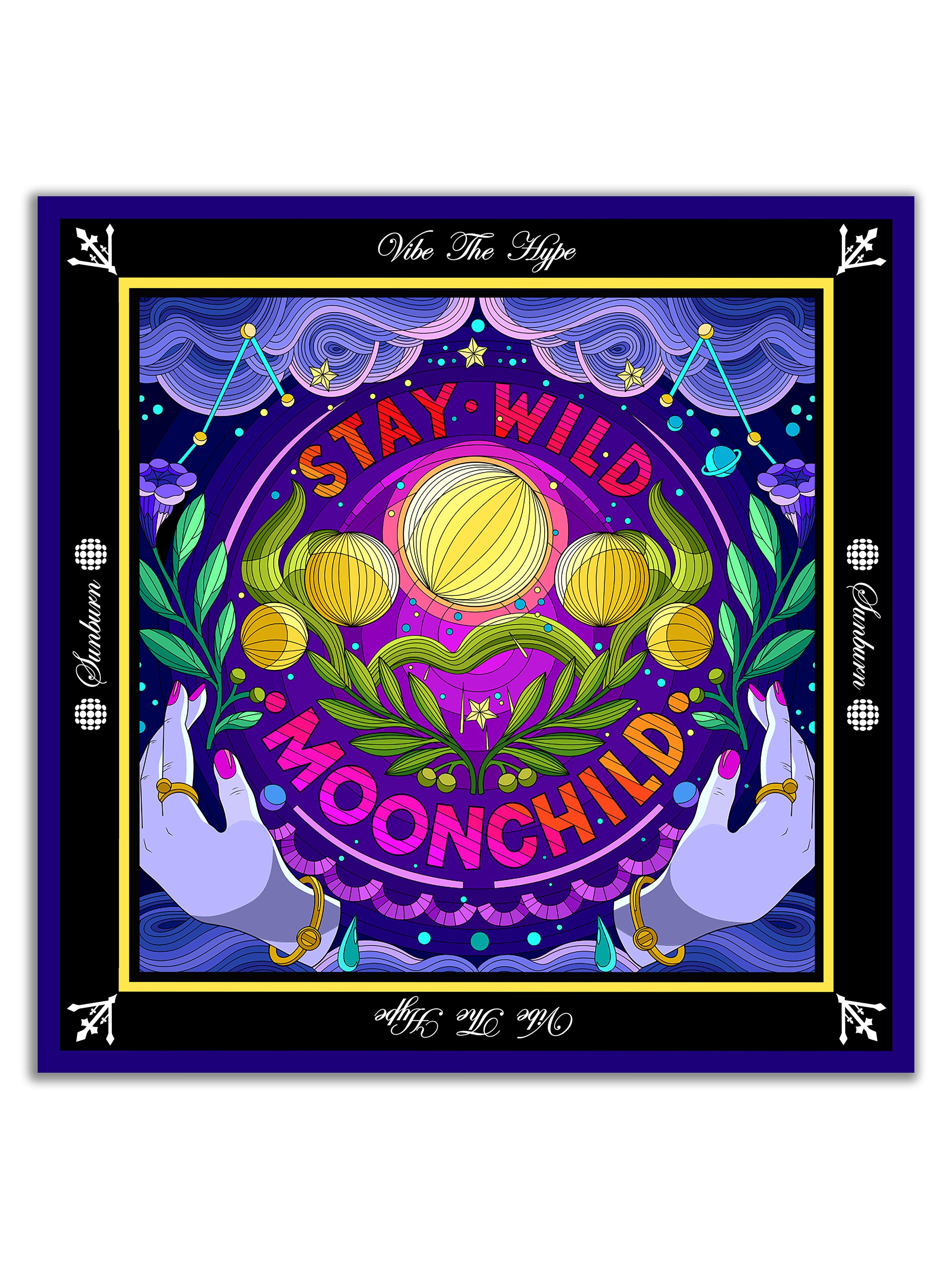 Stay Wild Moon Child Silk Scarf