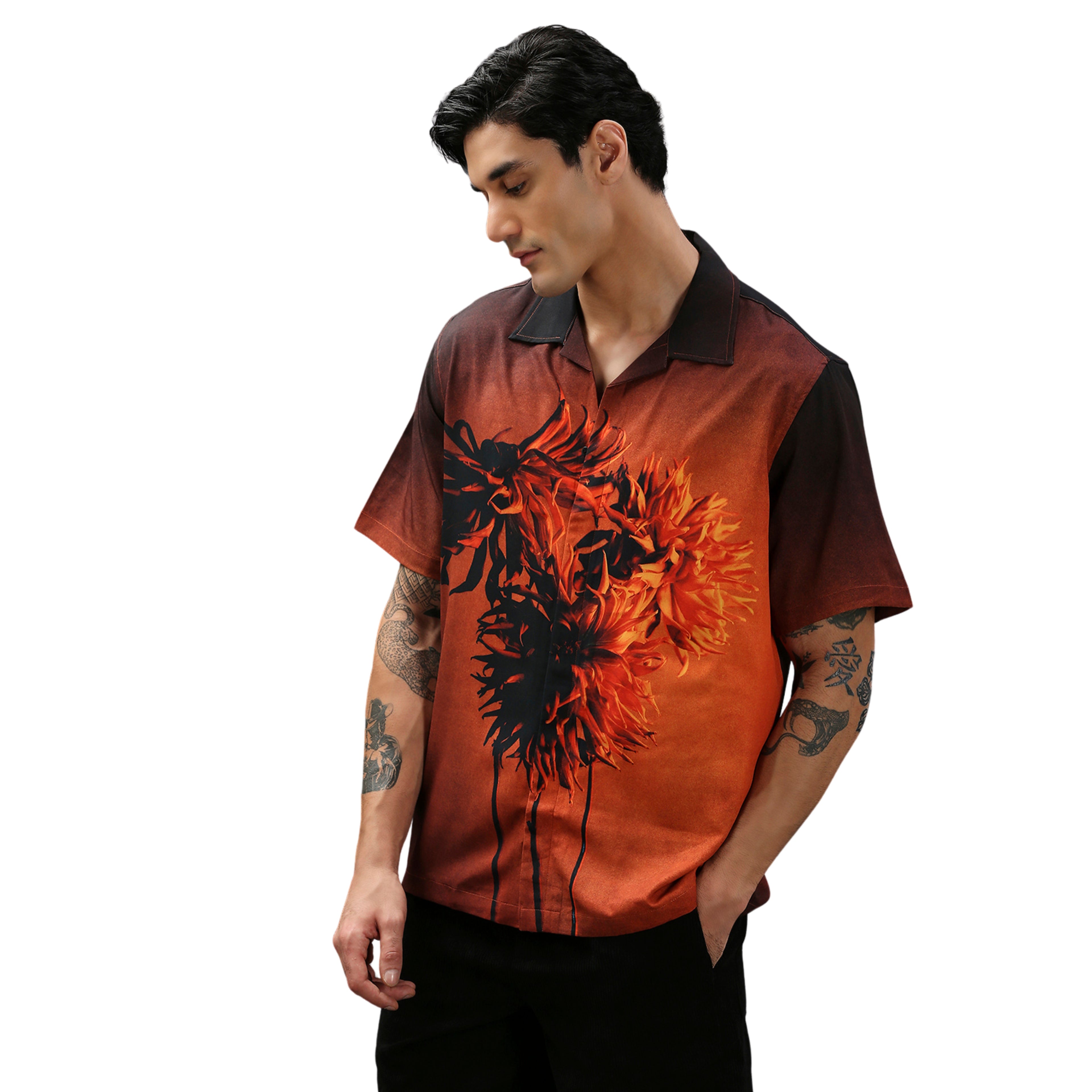 True Floral Oversized Cuban Shirt