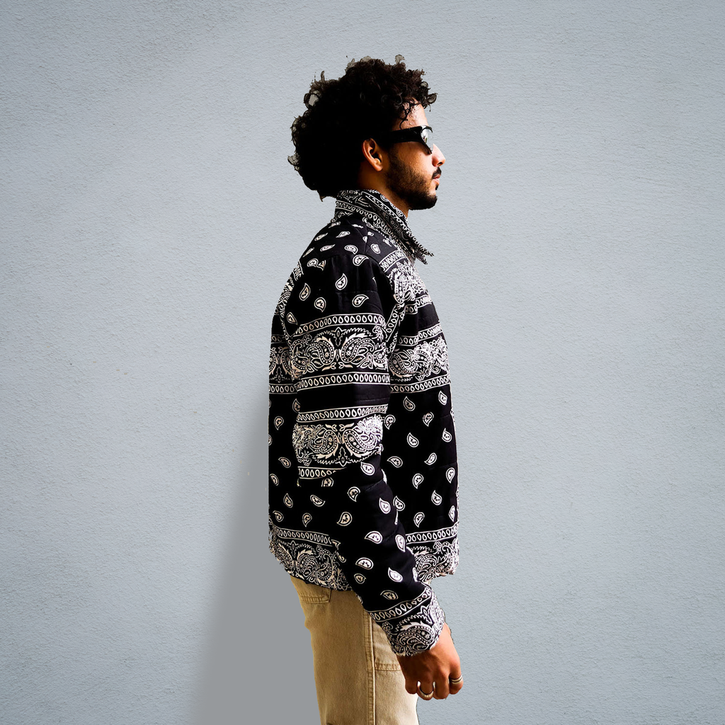 PANDA PAISLEY PUFFER JACKET [UNISEX]