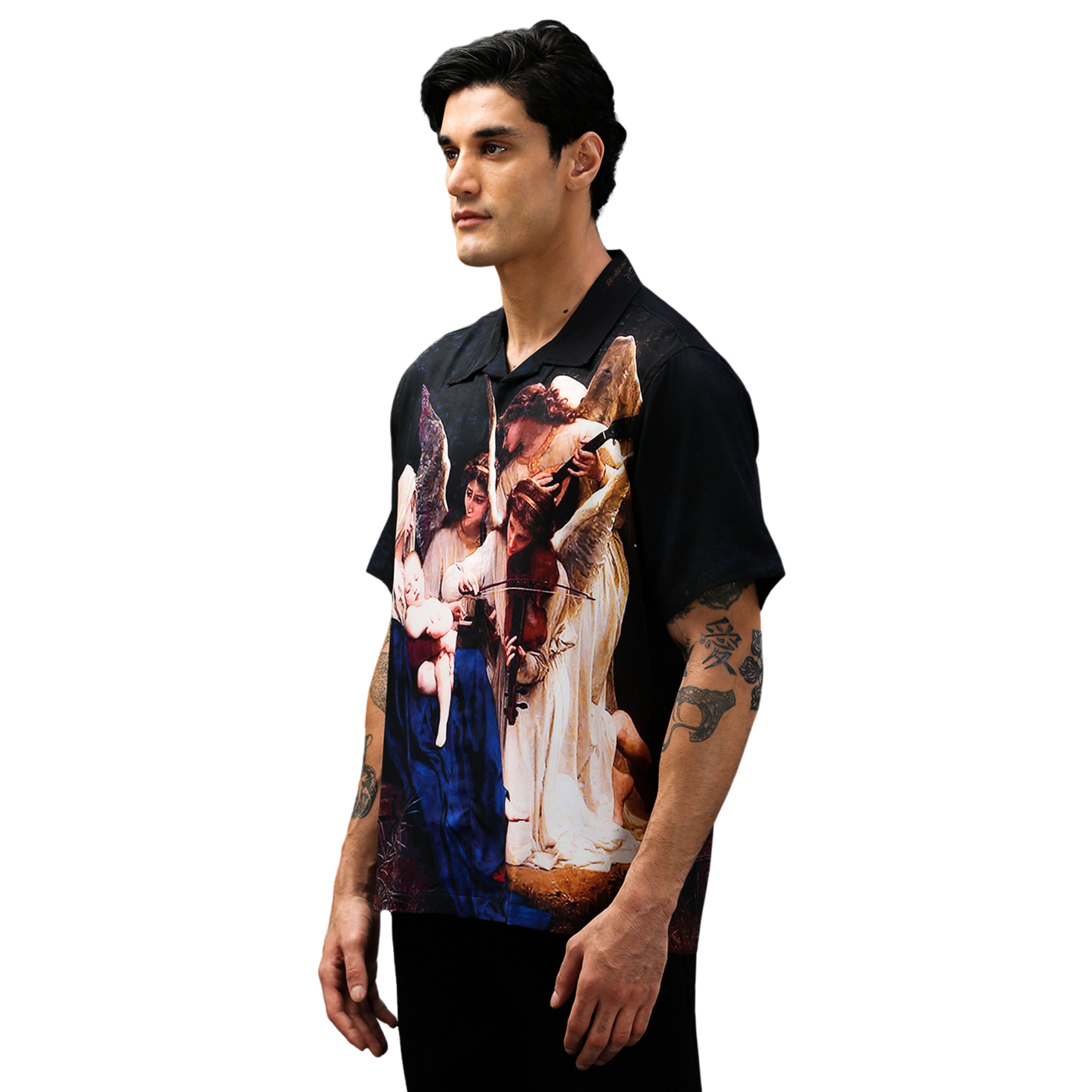Angel Oversized Cuban Shirt