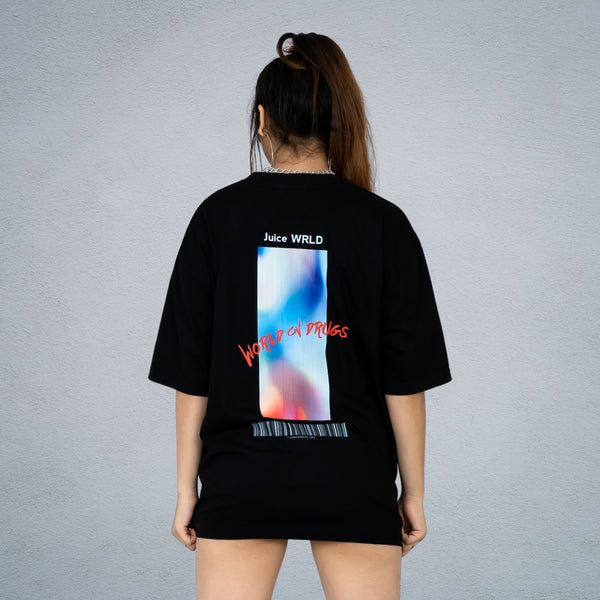 JUICE WRLD WOMEN OVERSIZED OVERSIZED T-SHIRT IN BLACK