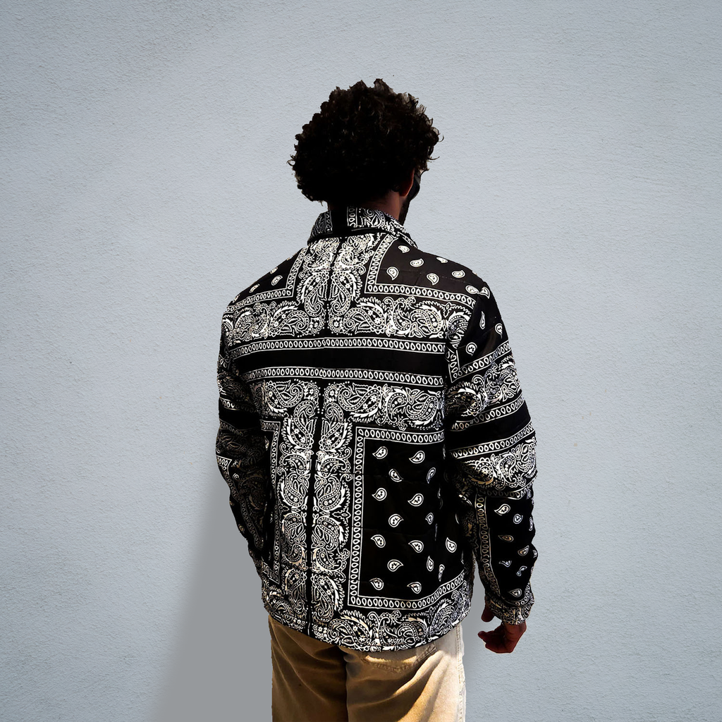 PANDA PAISLEY PUFFER JACKET [UNISEX]