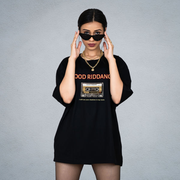 GOOD RADIANCE WOMEN OVERSIZED T-SHIRT IN BLACK