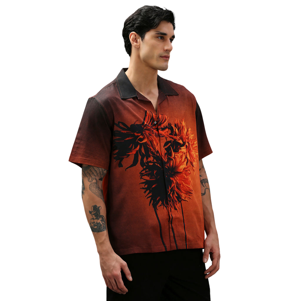 True Floral Oversized Cuban Shirt