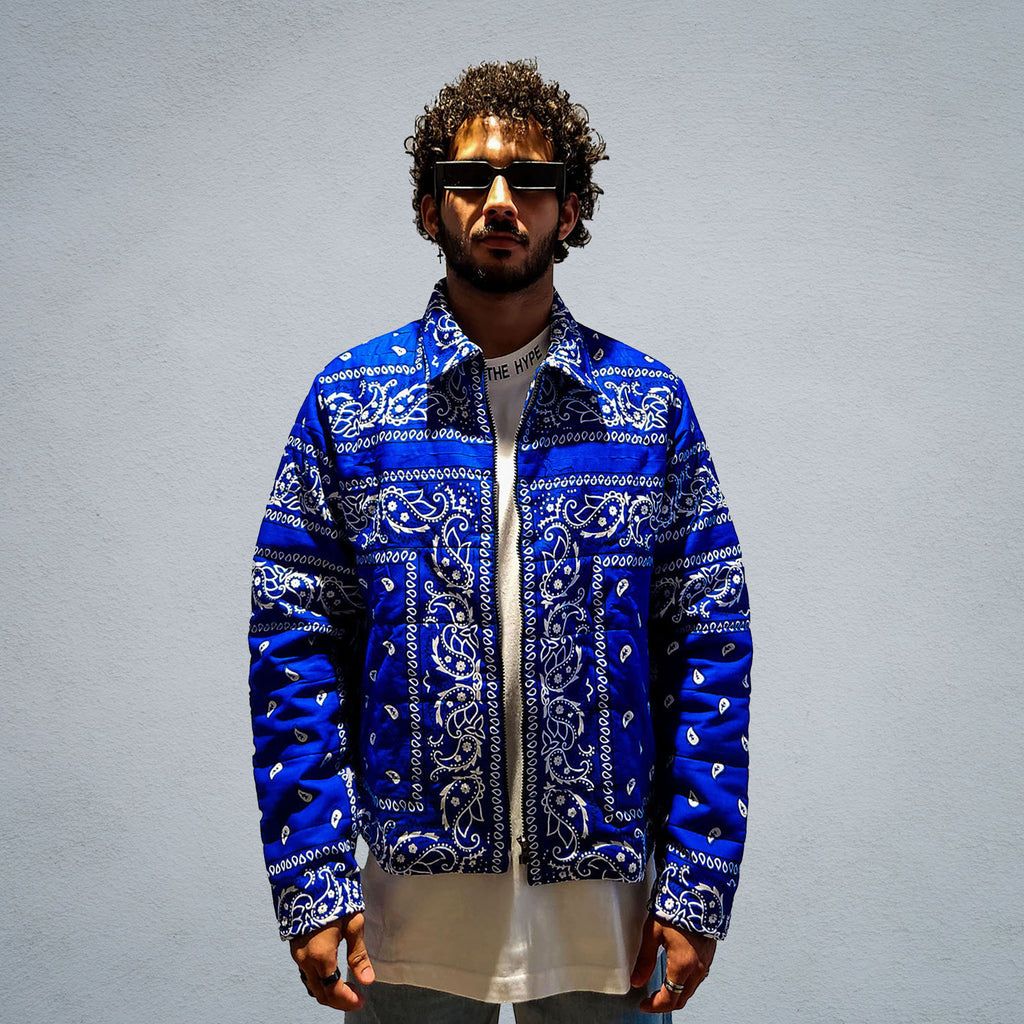 HYPER ROYAL PAISLEY PUFFER JACKET [UNISEX]
