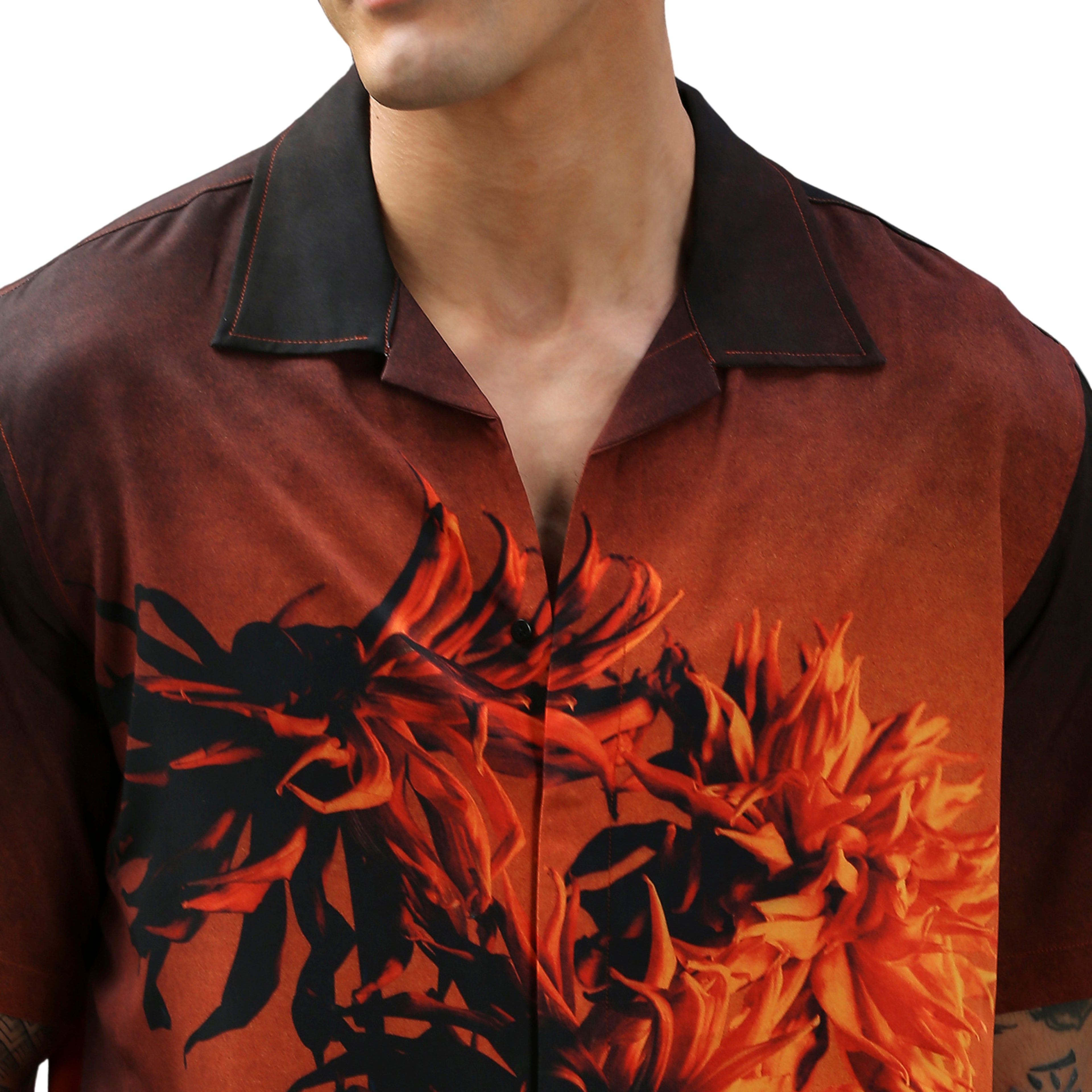 True Floral Oversized Cuban Shirt