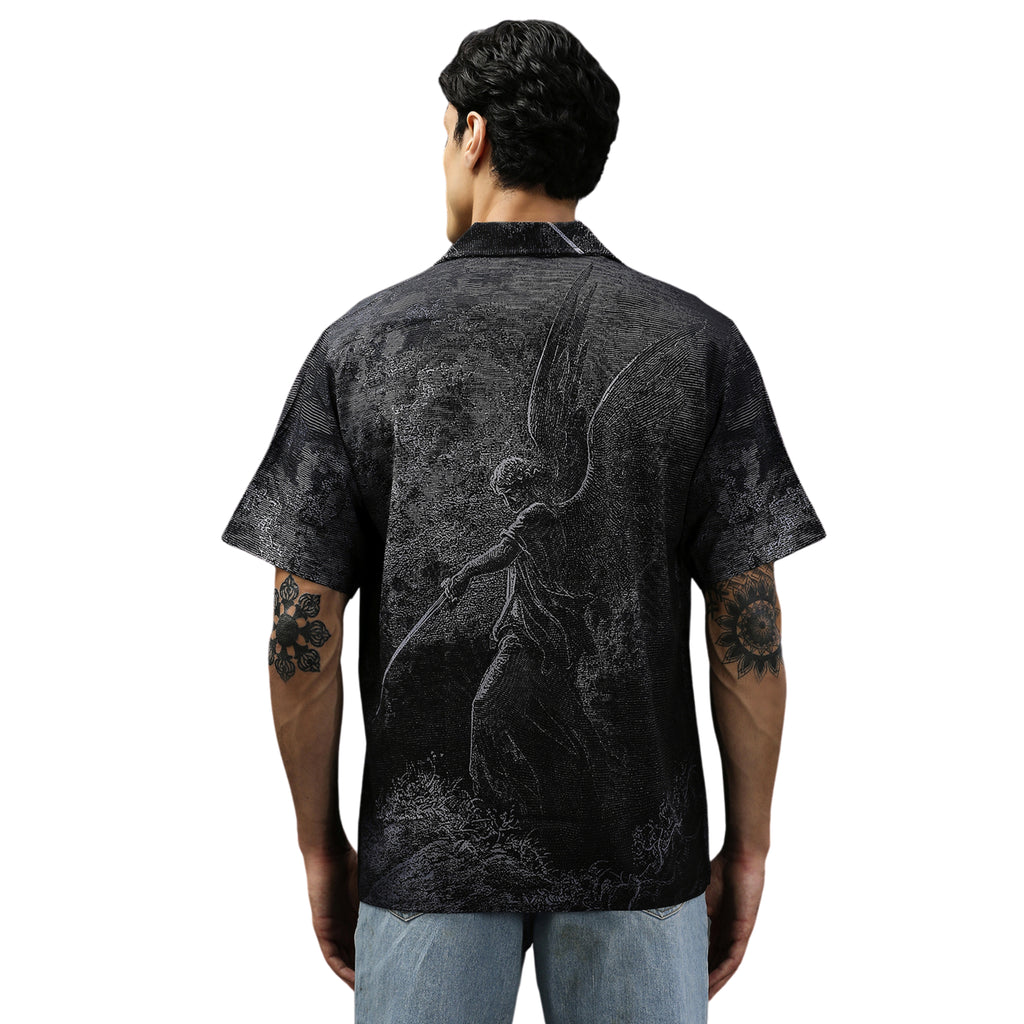 Sword Oversized Cuban Shirt