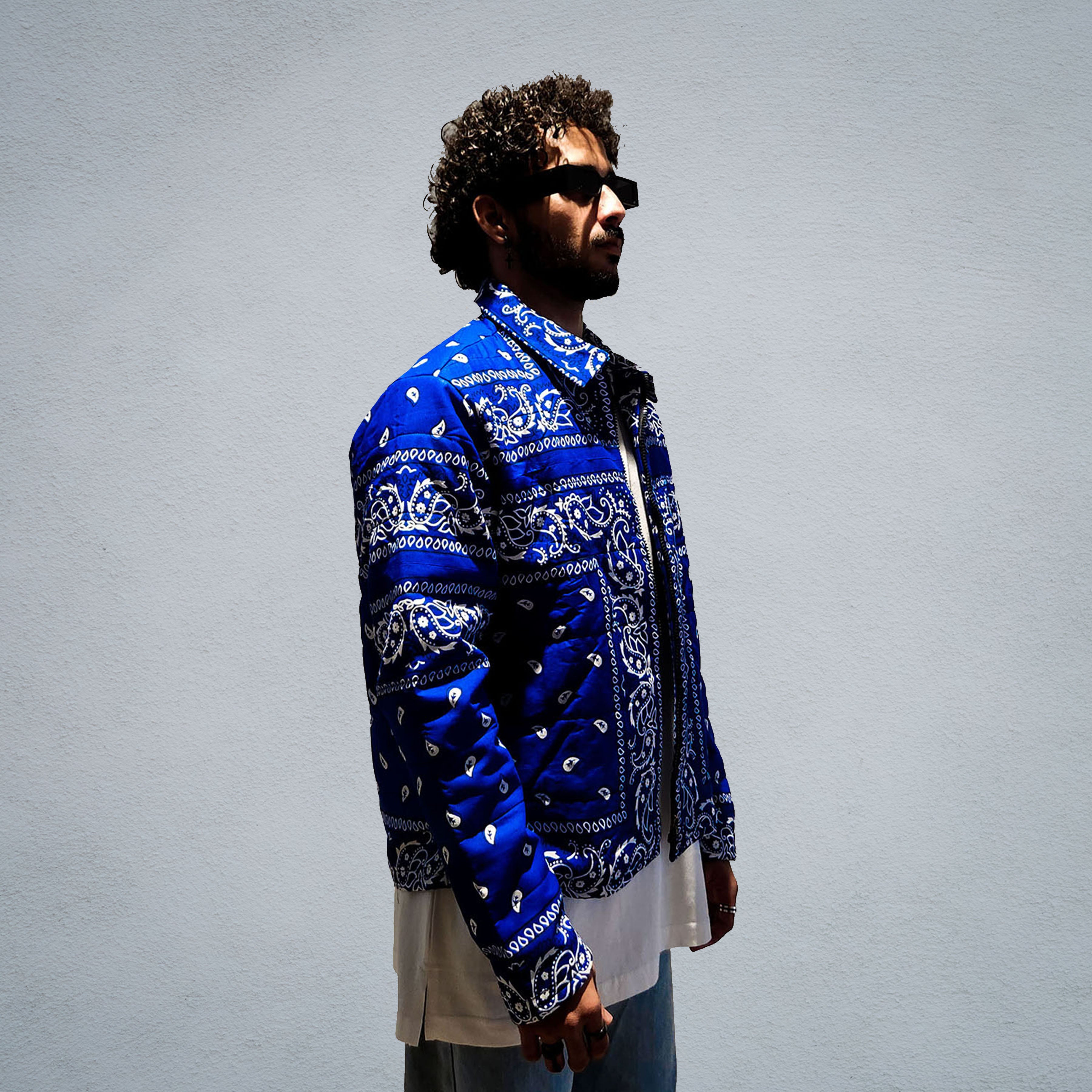 HYPER ROYAL PAISLEY PUFFER JACKET [UNISEX]