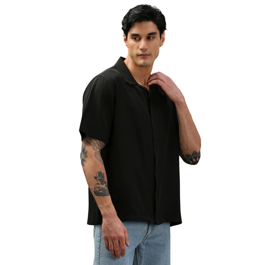 Black Cuban Shirt