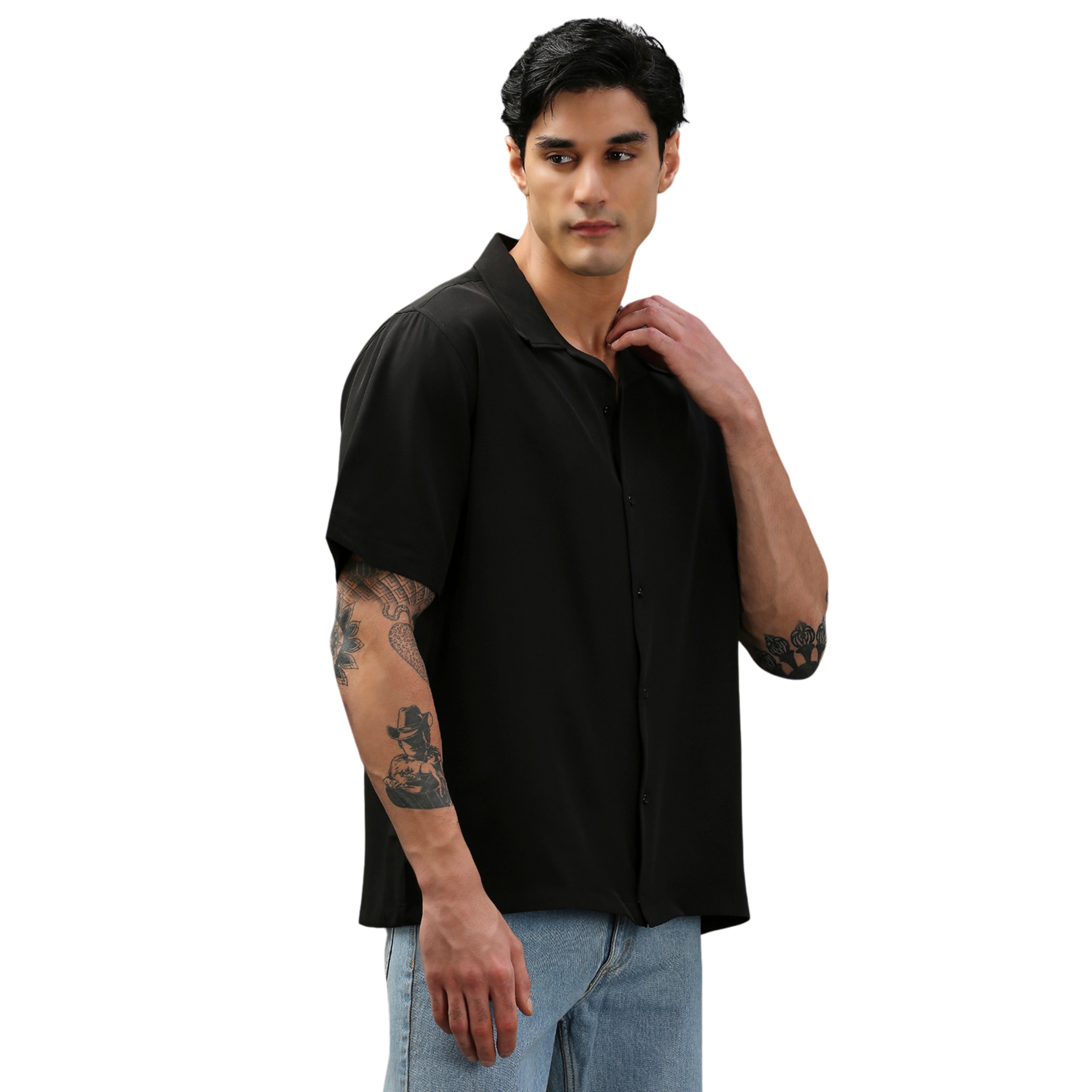 Black Cuban Shirt