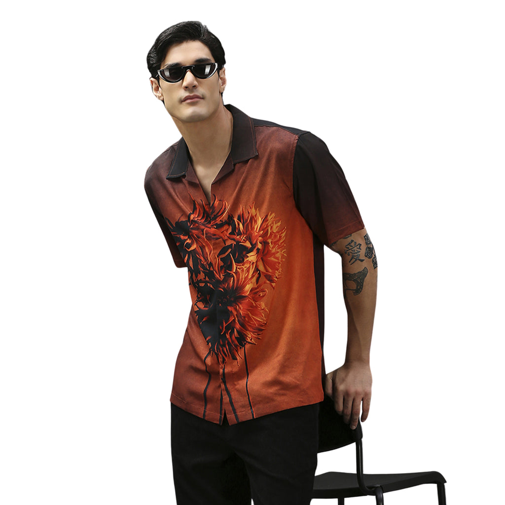 True Floral Oversized Cuban Shirt