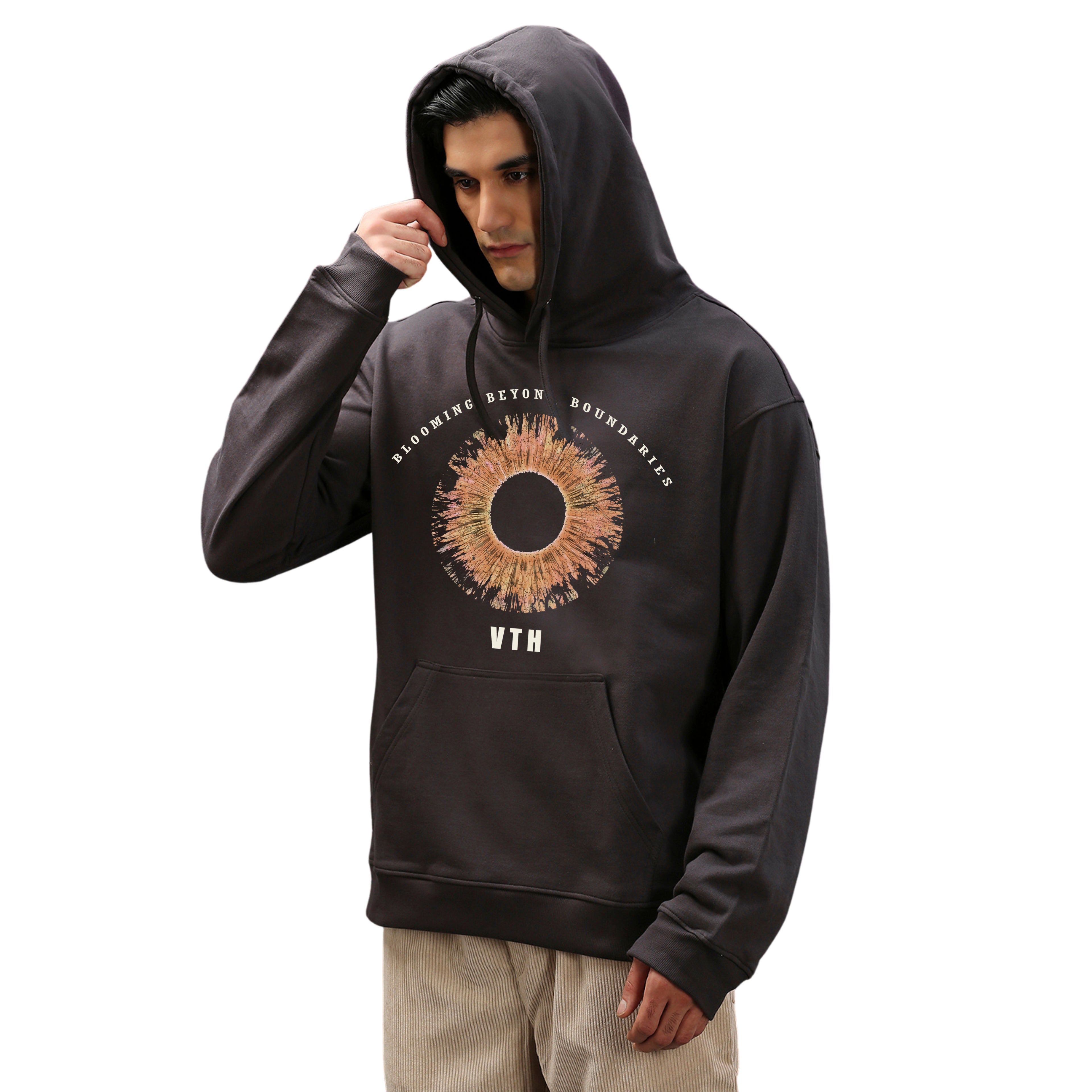 Blomming Hoodie in charcoal