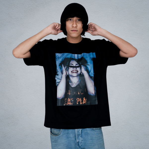 BILLIE EILISH MEN OVERSIZED T-SHIRT IN BLACK