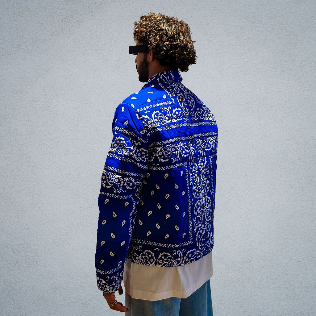 HYPER ROYAL PAISLEY PUFFER JACKET [UNISEX]