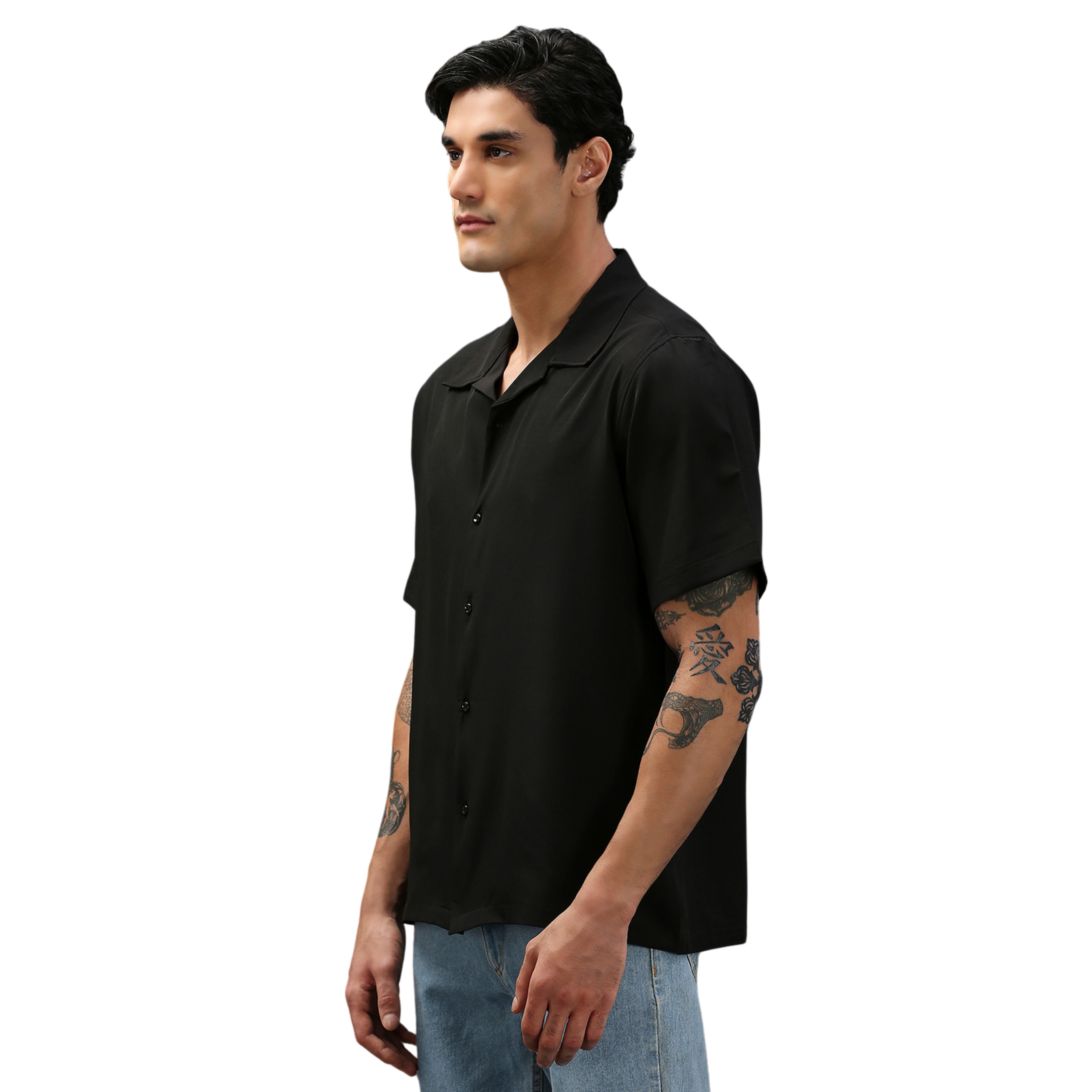 Black Cuban Shirt