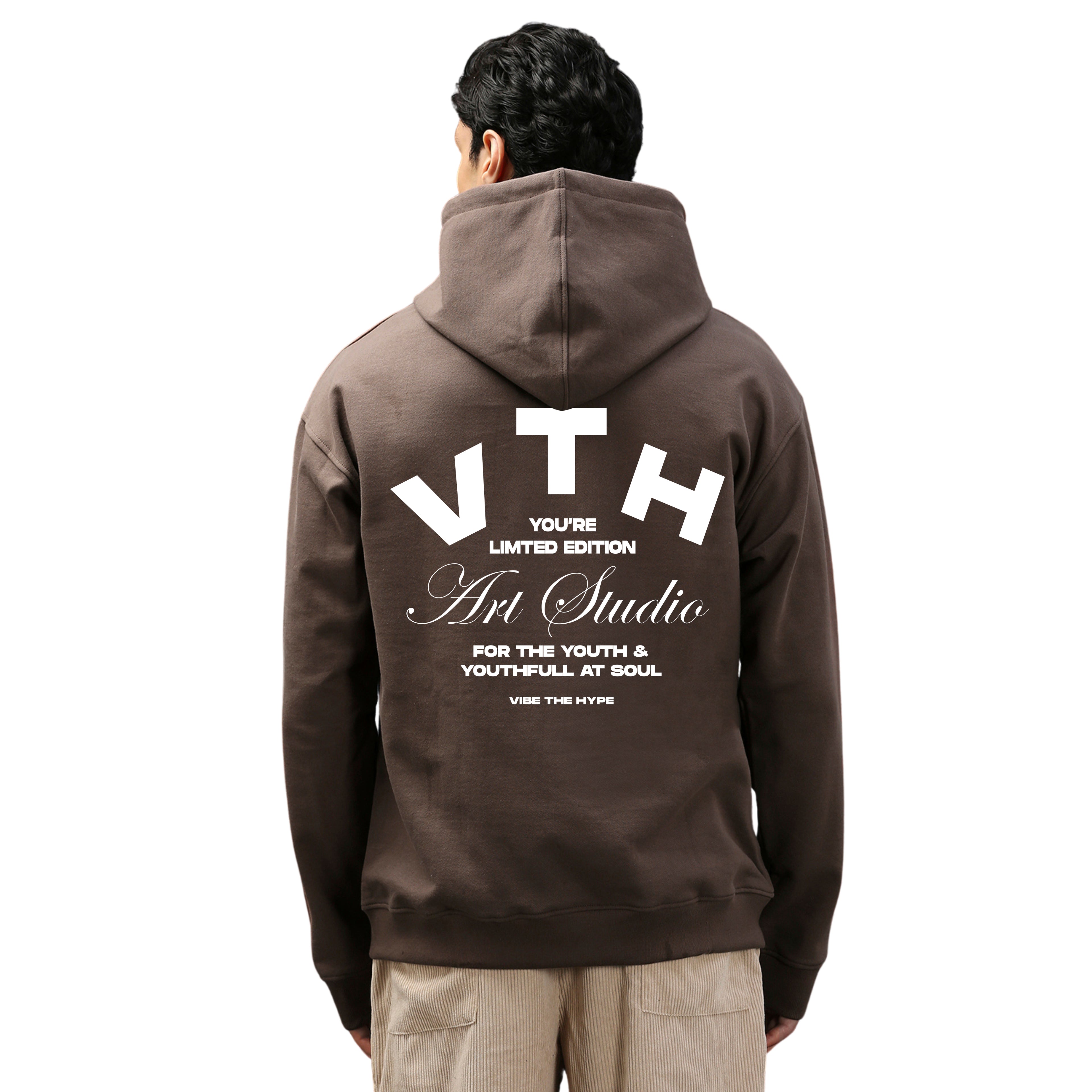 V.T.H Studio Hoodie in Mud Brown
