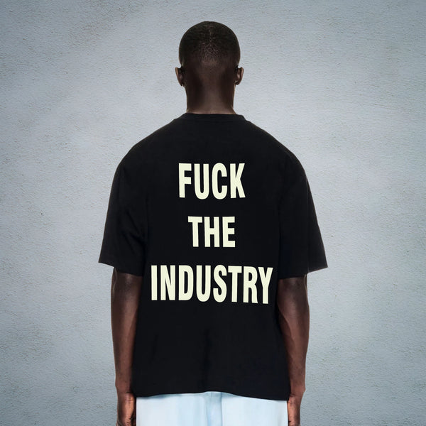 F*CK THE INDUSTRY T-SHIRT IN BLACK [UNISEX]