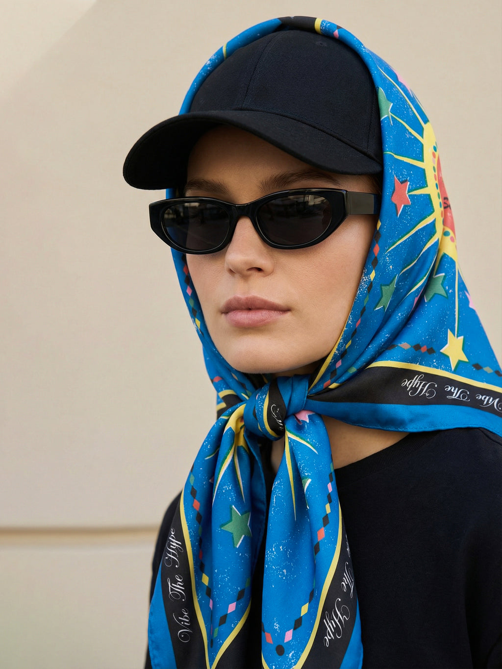 Happy Stars Silk Scarf