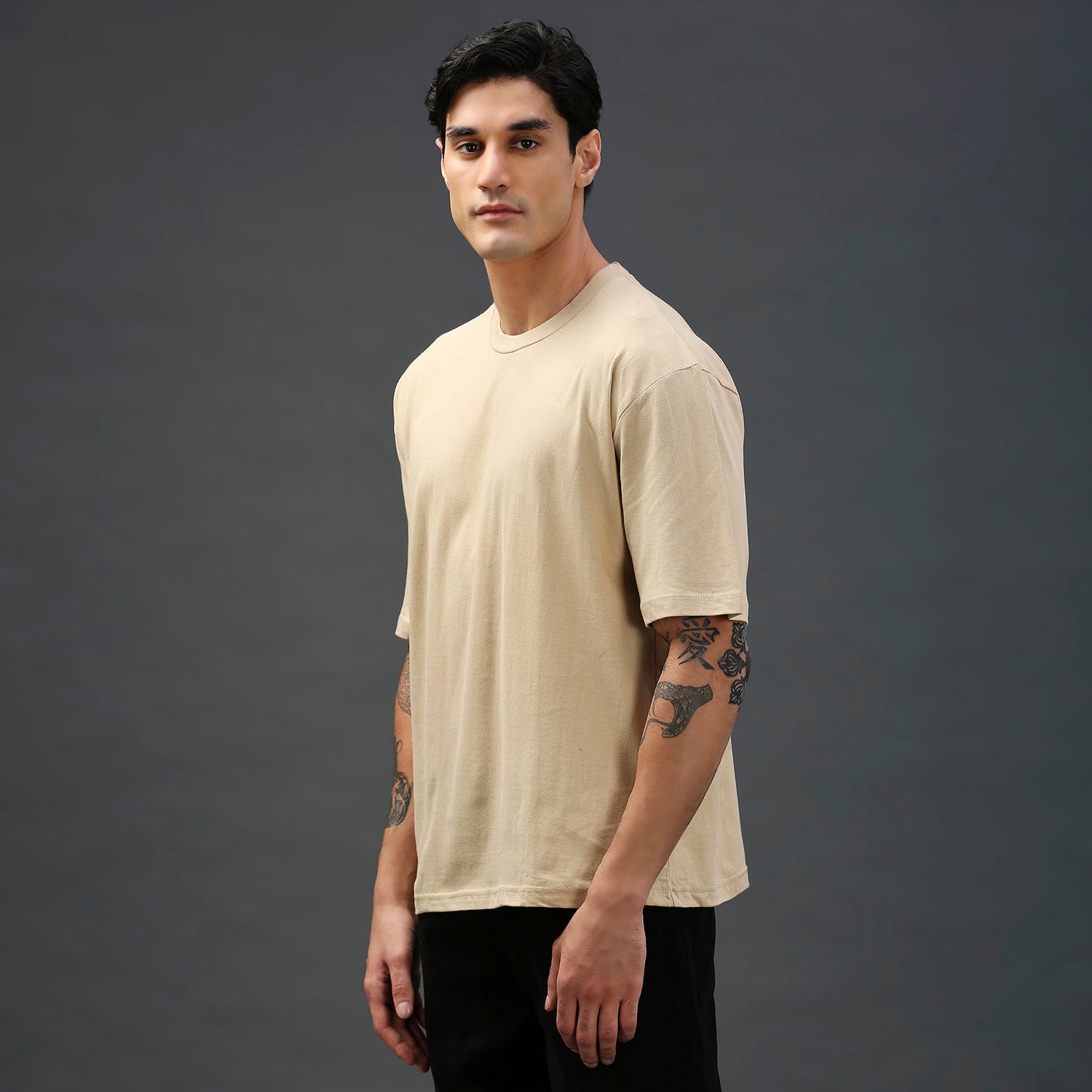 Beige Oversized T-shirt