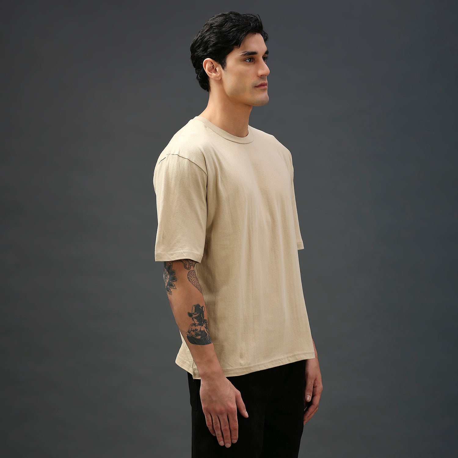Beige Oversized T-shirt