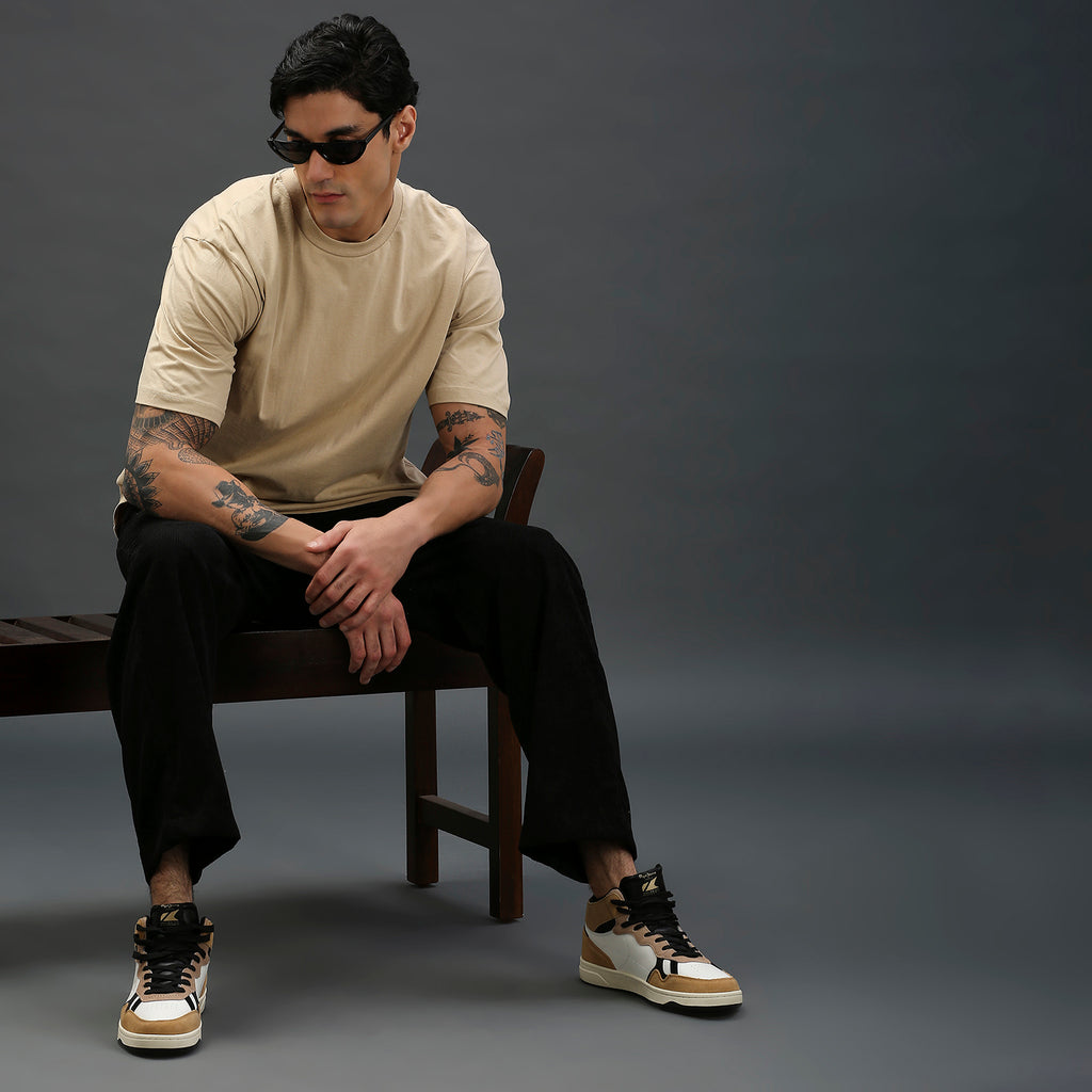 Beige Oversized T-shirt