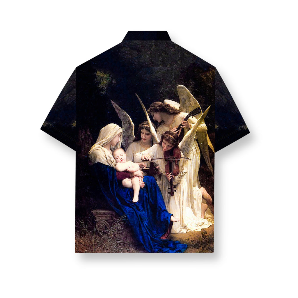 Angel Oversized Cuban Shirt