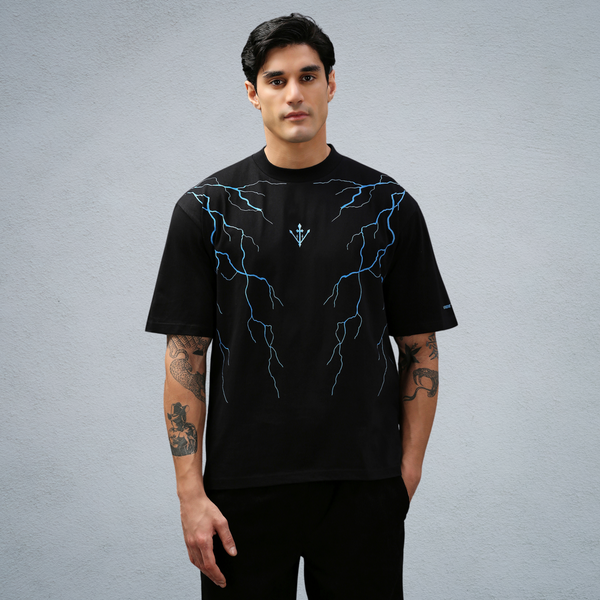 V.T.H T-SHIRT IN BLACK [UNISEX]