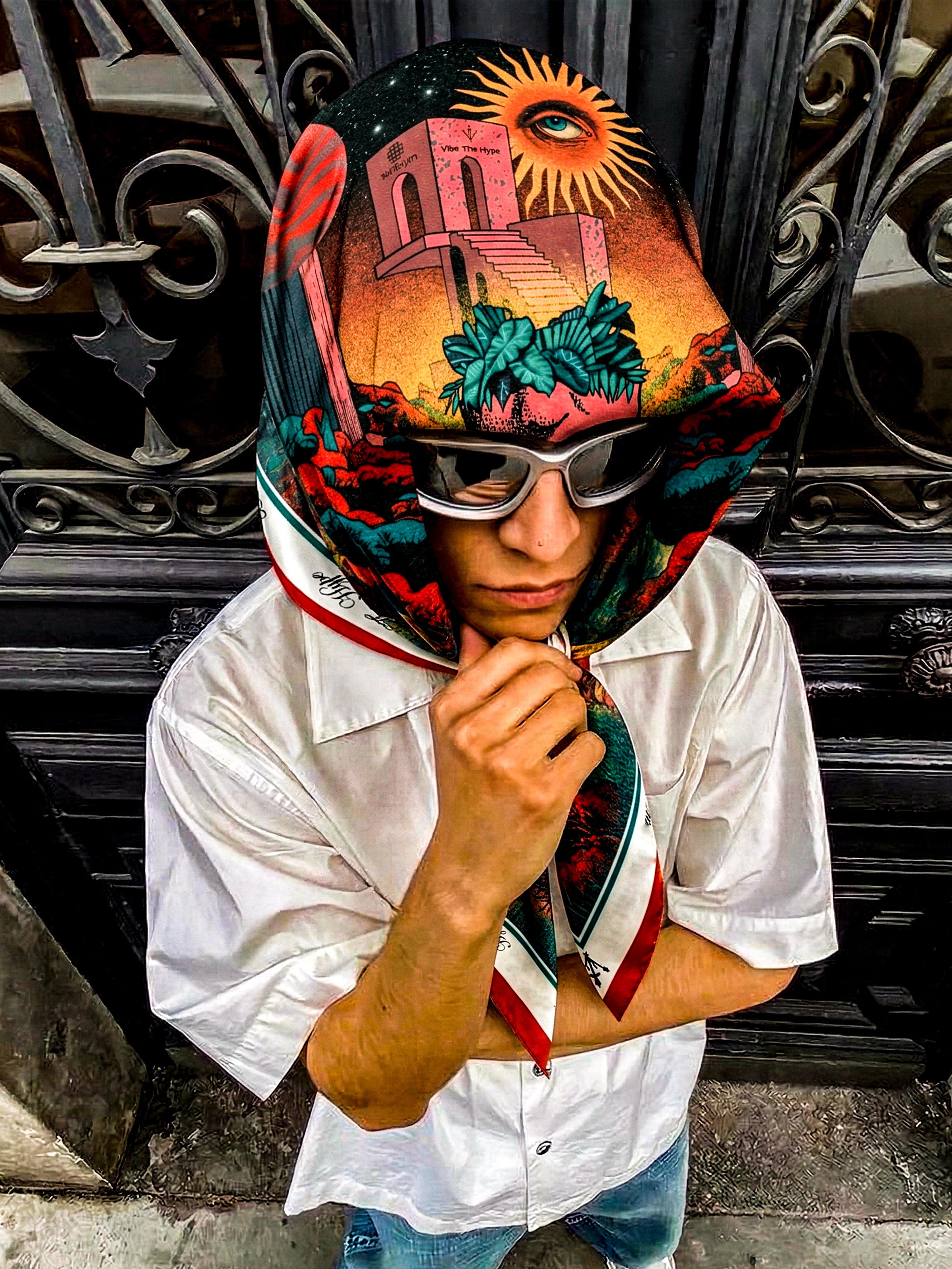 Come To Reality Silk Scarf
